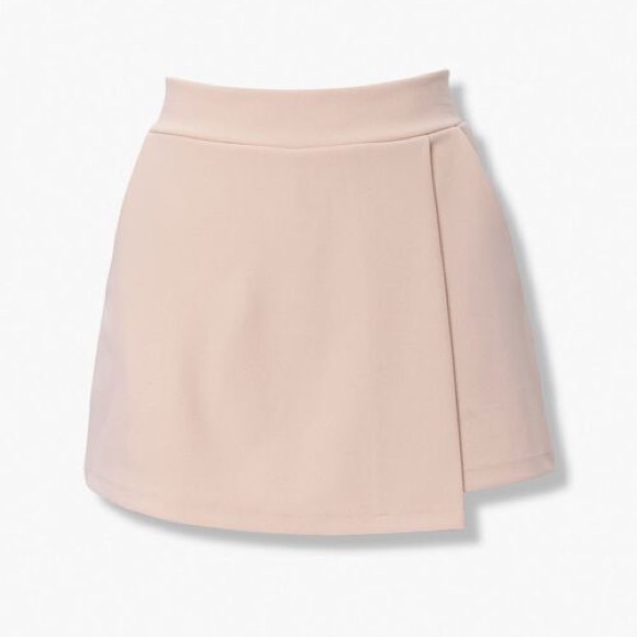 Forever 21 Dresses & Skirts - Forever 21 Textured Wrap-front Skort - Ivory NWT